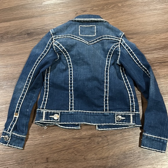 True Religion - 
Boys Blue Denim Jeans Jacket-  Medium. 
Pants size 6 - Picture 5 of 7